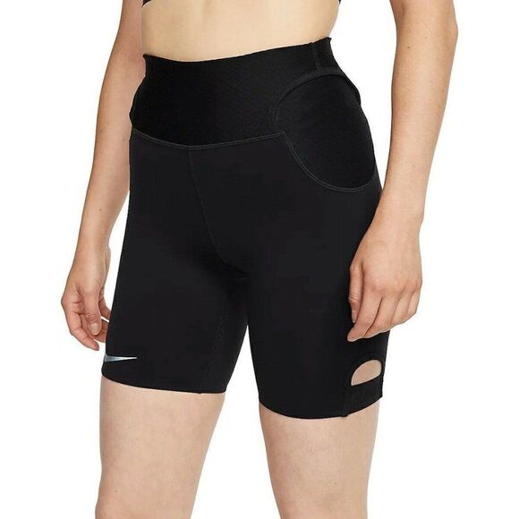 Nike Compression Shorts Womens XS Black City Ready Running 7" CK1932-010 NEW - Picture 2 of 6